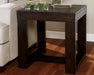 Signature Design Dark Brown Square End Table