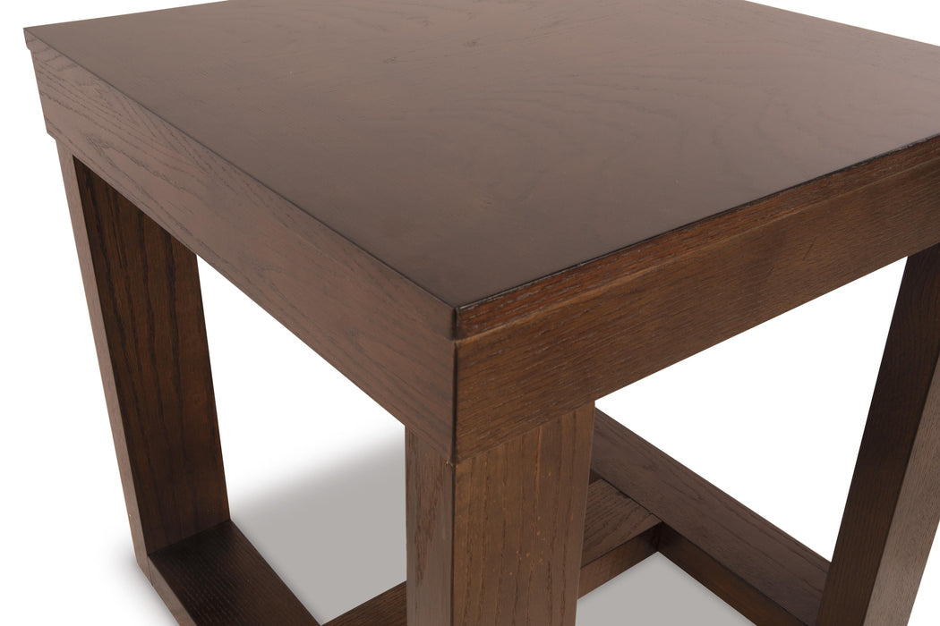 Signature Design Dark Brown Square End Table