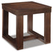 Signature Design Dark Brown Square End Table