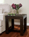 Signature Design Dark Brown Square End Table