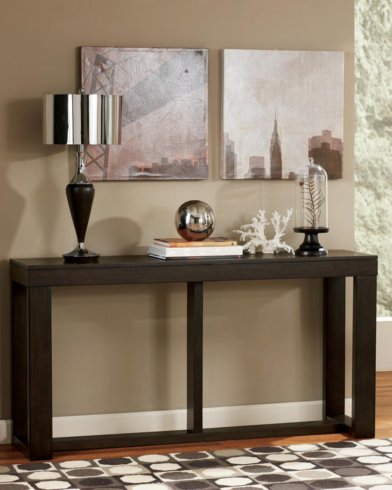 Signature Design Dark Brown Sofa Table