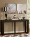 Signature Design Dark Brown Sofa Table