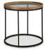 Signature Design Medium Brown Round End Table