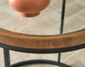 Signature Design Medium Brown Round End Table