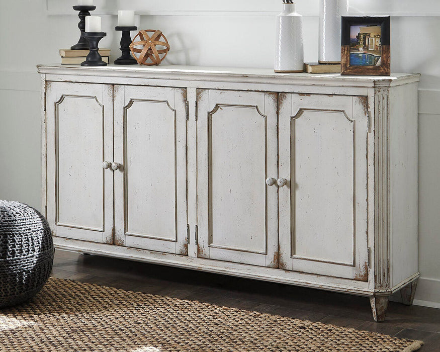 Signature Design Antique White Accent Cabinet