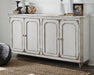 Signature Design Antique White Accent Cabinet