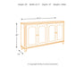 Signature Design Antique White Accent Cabinet