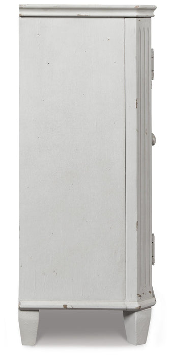 Signature Design Antique White Accent Cabinet
