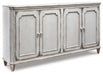 Signature Design Antique White Accent Cabinet