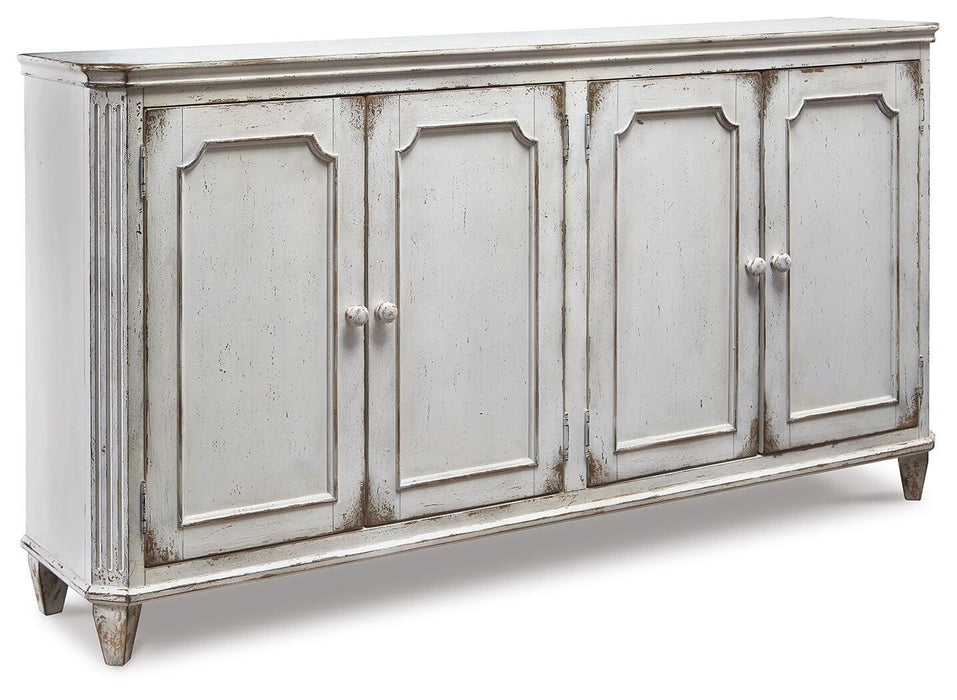 Signature Design Antique White Accent Cabinet