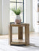 Signature Design Light Brown Round End Table