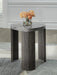 Signature Design Gray/Brown Triangle End Table
