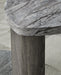 Signature Design Gray/Brown Triangle End Table