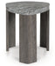 Signature Design Gray/Brown Triangle End Table