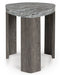 Signature Design Gray/Brown Triangle End Table