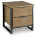 Signature Design Light Brown Rectangular End Table