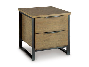 Signature Design Light Brown Rectangular End Table