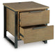 Signature Design Light Brown Rectangular End Table