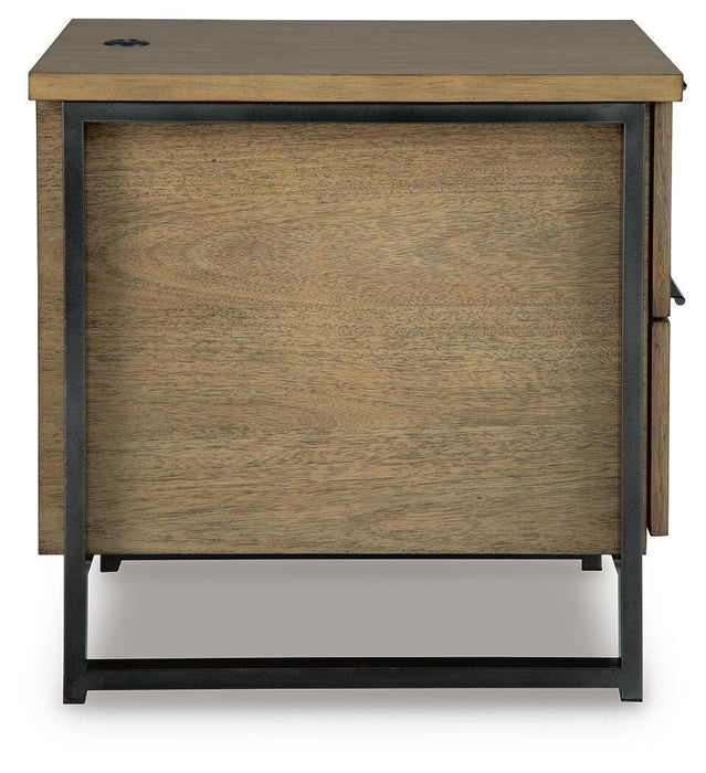 Signature Design Light Brown Rectangular End Table