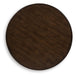 Signature Design Dark Brown Round End Table