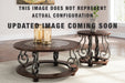 Signature Design Dark Brown Round End Table