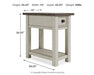 Signature Design Two-tone Chair Side End Table