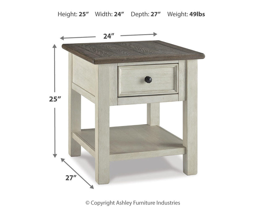 Signature Design Two-tone Rectangular End Table
