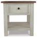 Signature Design Two-tone Rectangular End Table