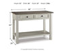 Signature Design Two-tone Sofa Table