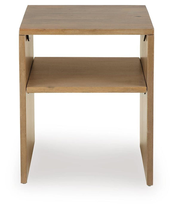 Signature Design Rich Brown Rectangular End Table
