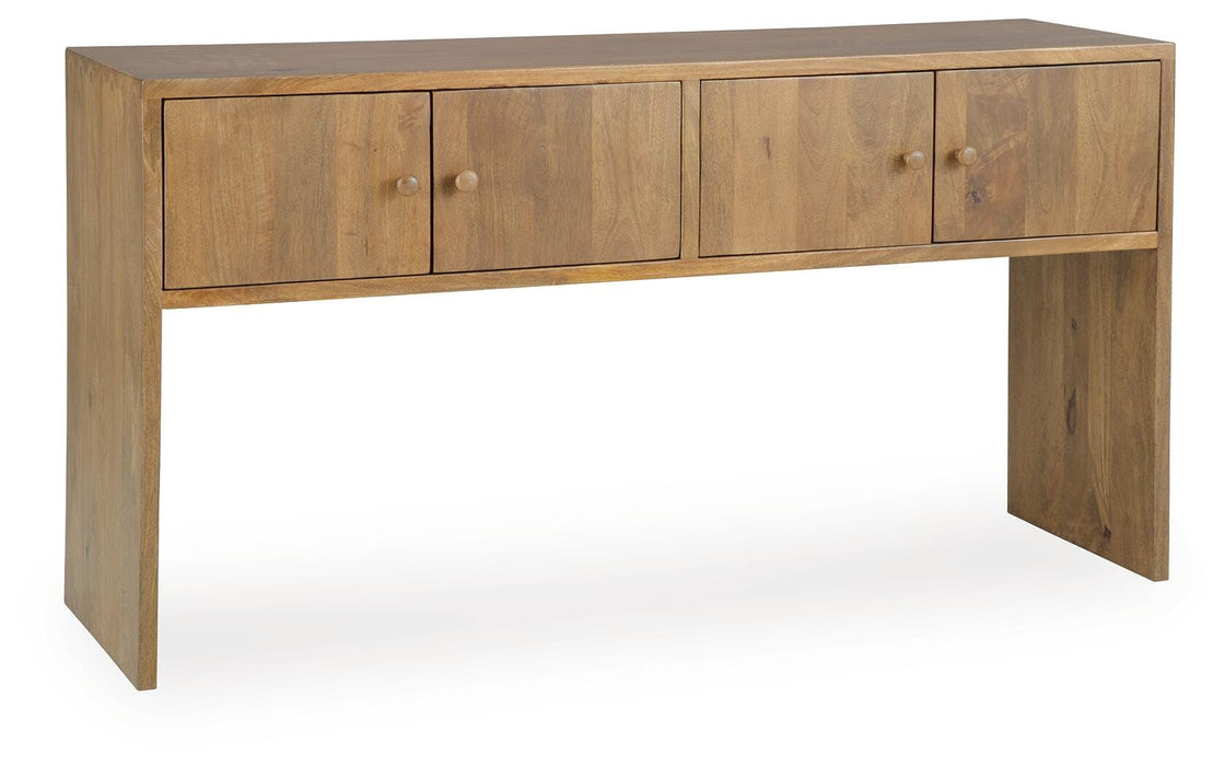 Signature Design Rich Brown Console