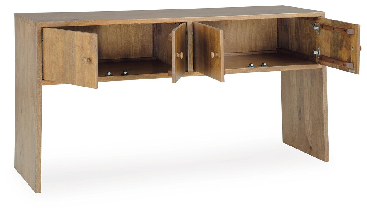 Signature Design Rich Brown Console