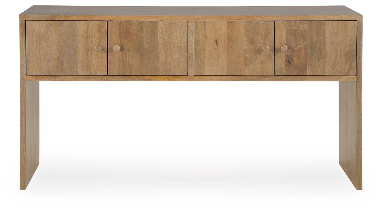 Signature Design Rich Brown Console
