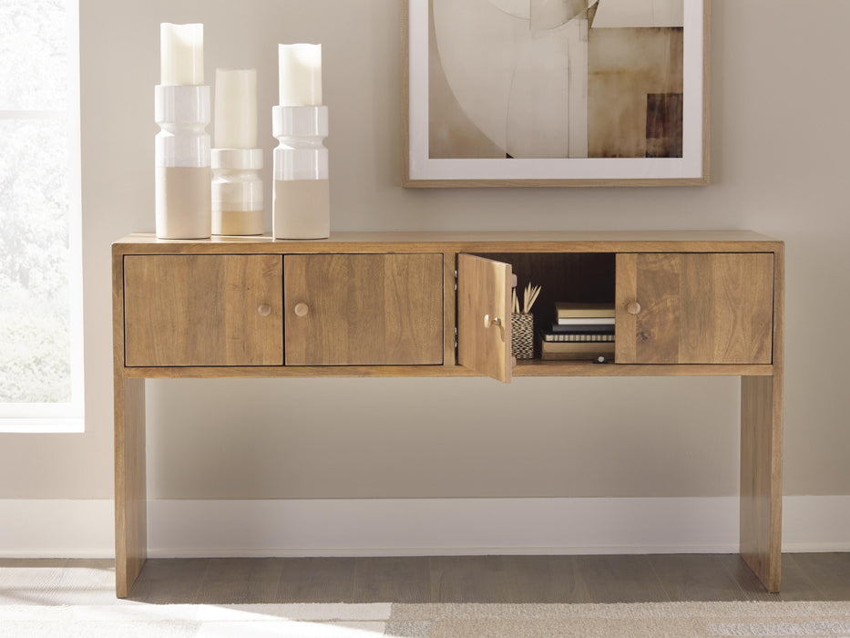 Signature Design Rich Brown Console