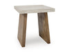 Signature Design Light Brown Square End Table