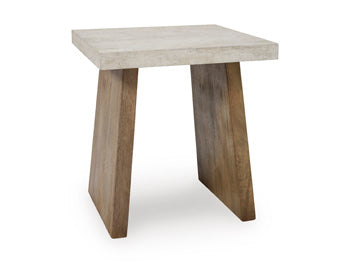 Signature Design Light Brown Square End Table