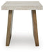Signature Design Light Brown Square End Table