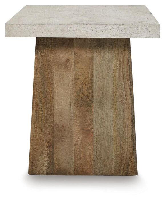Signature Design Light Brown Square End Table