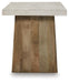 Signature Design Light Brown Square End Table