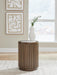 Signature Design Brown Round End Table