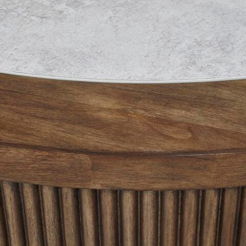 Signature Design Brown Round End Table