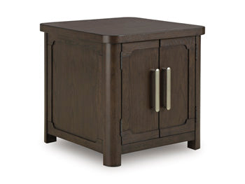Signature Design Dark Brown Rectangular End Table