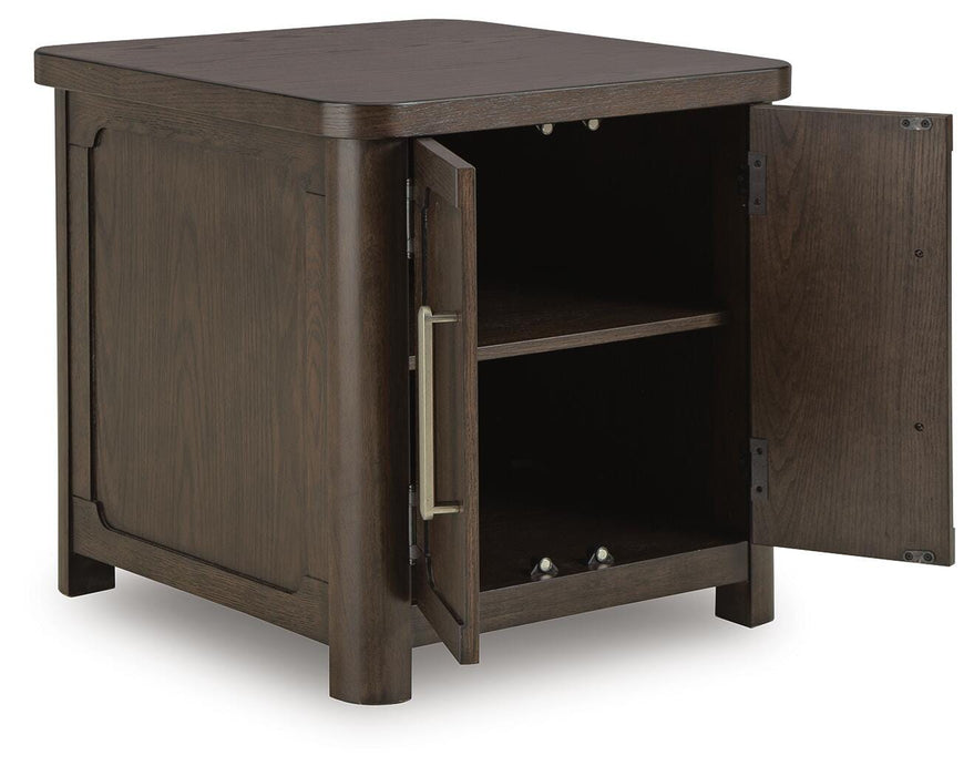 Signature Design Dark Brown Rectangular End Table