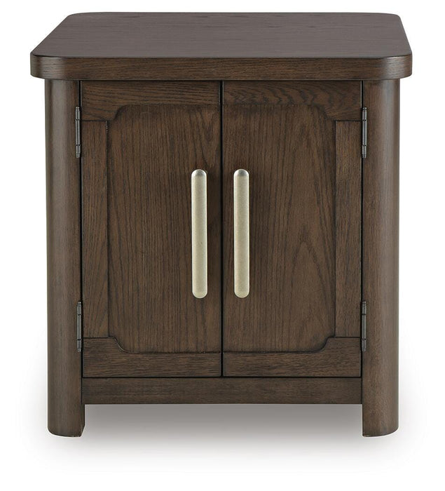 Signature Design Dark Brown Rectangular End Table