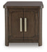 Signature Design Dark Brown Rectangular End Table