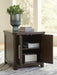 Signature Design Dark Brown Rectangular End Table