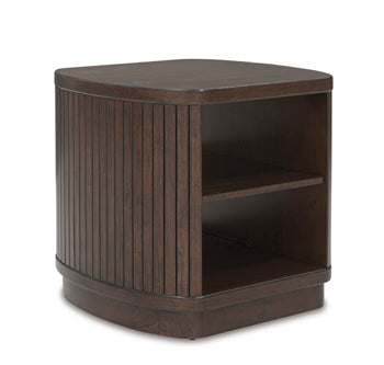 Signature Design Dark Brown Square End Table