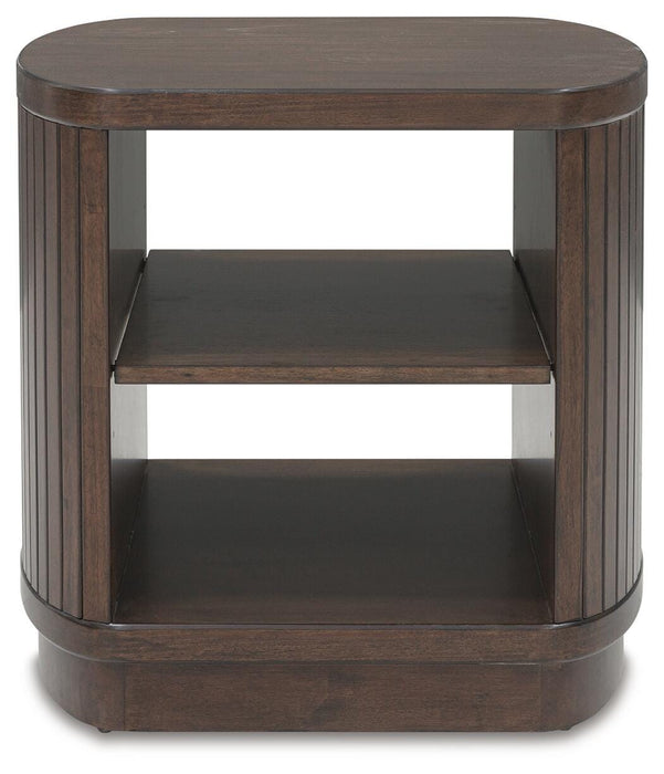 Signature Design Dark Brown Square End Table