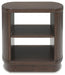 Signature Design Dark Brown Square End Table