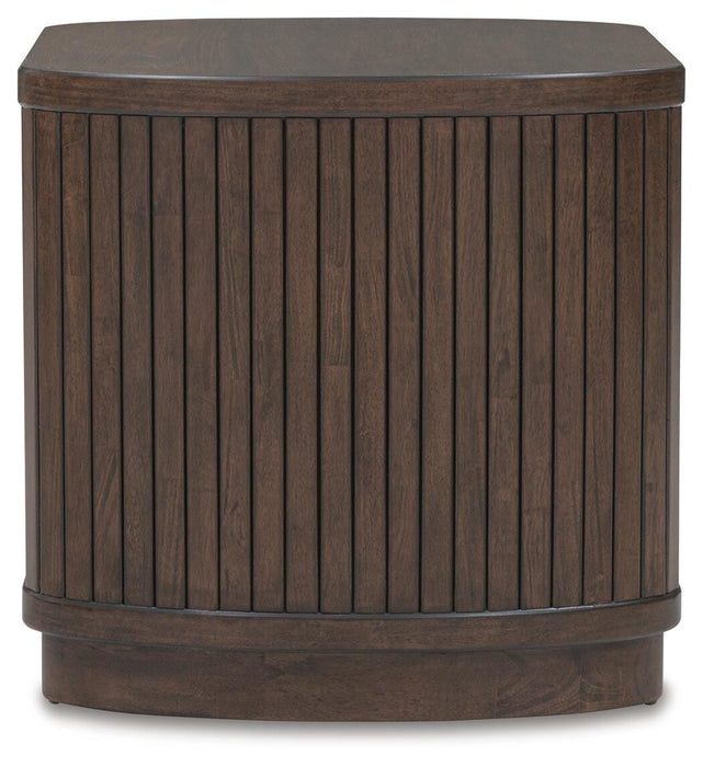 Signature Design Dark Brown Square End Table